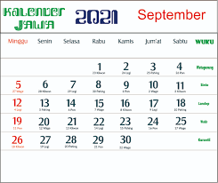 Satu tahun hijriah terdiri daripada 354. Kalender 2021 Indonesia Jawa Lengkap 12 Bulan Hari Baik Dan Buruk