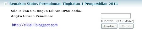 Semakan keputusan permohonan kemasukan ke mrsm tingkatan 1 dan tingkatan 4 juga perlu dilakukan dengan membuat semakan secara dalam talian (online) melalui laman sesawang sistem semakan tawaran yang diaktifkan kepada akses pemohon pada tarikh yang akan dimaklumkan oleh. Semakan Permohonan Kemasukan Ke Mrsm Tingkatan 1 Dan Tingkatan 4 Tahun 2011 Ciklaili