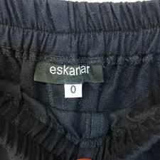 Eskandar Navy Elastic Waist Wool 0 Pants Size 8 M 29 30 72 Off Retail