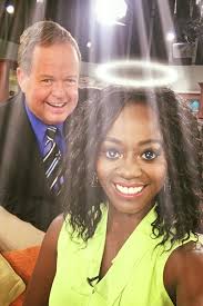 When you're blessed and highly-favored! The Good Morning Show is about to  be something this morning. #halo #snapchat Happy Birthday, Ed Matthews!!!!!