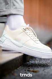 Nike Air Force 1 Jester Trainers Light Cream Ghost Aqua White Hers Trainers Nike Air Force Nike Air White Nikes