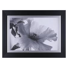 Black And White Floral Framed Art Artmaison Canada Black And White Floral I Framed Paper Wall Art Paper Wall Art Frame Wall Decor Wall Art Decor