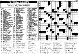 Check spelling or type a new query. The Newsday Crossword