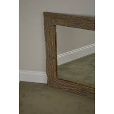 Open an arched window onto another time with our amiel arch antiqued mirror. Faux Tree Bark Rectangular Wall Mirror Chairish