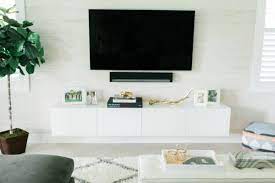 See more ideas about tv cabinet ikea, ikea, tv cabinets. Ikea Hack Diy Floating Tv Console Palm Beach Lately