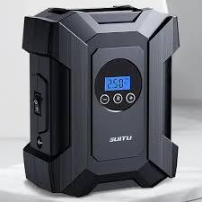 Compresor Inflador De Neumáticos Digital Con Cable De 12v Negro |  MercadoLibre