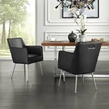 Maybe you would like to learn more about one of these? Inspired Home Capelli Black Chrome Pu Leather Metal Leg Dining Chair Set Of 2 Dc91 01bk2 Hd The Home Depot Upholstered Dining Chairs Metal Leg Dining Chair Dining Chairs