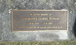 Georgina Isabel Bain Hodge (1926-2005)