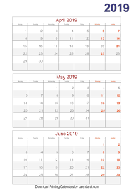 2019 Quarterly Calendar Printable For Free 2 Quarterly Calendar Calendar Printables Calendar Template