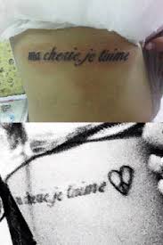 The key symbolizes somebody's heart. Hanna Beth Merjos Ma Cherie Je T Aime Side Tattoo Steal Her Style