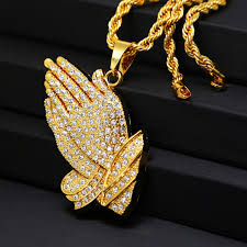See your favorite sliver necklaces and infinite necklaces discounted & on sale. Mens Iced Out Praying Hands Pendant Necklace With 30 Inch Rope Chain 24k Gold Labmade Hip Hop Bling Prayer Jesus Hand Necklace Pendant Blue Pendant Necklacenecklace Cross Pendant Aliexpress