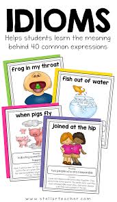 Download as pdf to print this list. Posters To Teach Students 40 Common Idioms Idioms Idioms And Phrases Figurative Language