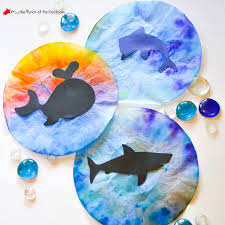 These shark worksheets for kindergarten and preschool are perfect for you. Ocean Animal Coffee Filter Suncatcher Craft For Kids Pattern
