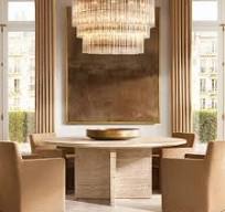 Prix de gros de meubles en marbre léger de luxe italien, table à manger en  travertin pour salle à manger, divers designs de tables à manger pour salon