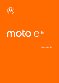 Manual - Motorola Moto E6i - Android 10 ...