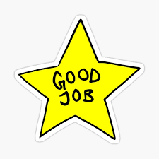 GOOD JOB" Sticker for Sale by thefutureisnow | Redbubble