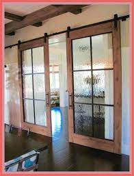 Limited time sale easy return. Interior Barn Door With Glass Panels Interior Barn Door With Glass Panels Please Clic Glass Barn Doors Barn Doors With Glass Panels Wooden Doors Interior
