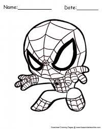 You want to see all of these superhero coloring pages, please click here! Avengers Cute Spiderman Coloring Pages Novocom Top
