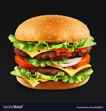 Hamburger 3d Realistic Vector Icon Download A Free Preview Or High Quality Adobe Illustrator Ai Eps Pdf And High Resolut Hamburger And Fries Hamburger Food