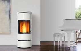 A pellet stove utilizes a positive venting system. Pellet Stove P943 M In Majolica Wall Corner A Piazzetta