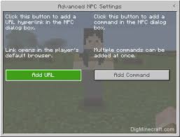 Npc's were ment for education edition only, many items from education edition were. How To Add A Url To The Dialog For The Npc In Minecraft