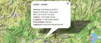 La red de sismología de medellín y el valle de aburrá registró el #sismo. Sismo De 6 9 Grados Afecto Viviendas En Municipios De Narino