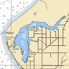 Hamlin Lake Fishing Map Us_mi_53_155 Nautical Charts App