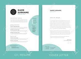 This free resume comes with two column, attractive header with a background image with a clean font family. Creative Cv Resume Template Teal Green Background Color Minimalist Royalty Free Cliparts Vectors And Stock Illustration Image 97616206