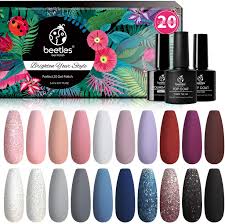 If you have gel polish on already, you need to cut your cotton step 4: Amazon Com Beetles 20 Pcs Gel Nail Polish Kit Modern Muse Collection Soak Off Nail Gel Polish Nude Gray Nail Polish Pink Blue Glitter Gel Polish Starter Kit With Glossy Matte