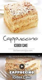 Cappuccino Icebox Cake Recipe Icebox Cake Icebox Cake Recipes Desserts