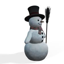 Snowman Snow Man 3d Model Turbosquid 1345445 3d Model Character Snowman Snow Decorations
