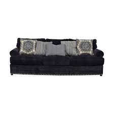 Maybe you would like to learn more about one of these? 67 Off Bob S Discount Furniture Bob S Furniture Dakota Navy Nailhead Three Cushion Sofa Sofas