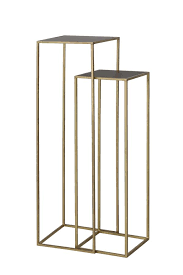 ( 3.7 ) out of 5 stars 6 ratings , based on 6 reviews current price $139.99 $ 139. Set Of Two Black And Gold Pedestal Side Tables The English Listed Building Company