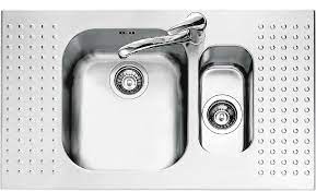 Large bowl depth (mm) 200: Barazza 1is9060 Select Stainless Steel Built In Sink 86 X 50 1 Bowl And Half Lowered Edge Right And Left Drainer Vieffetrade