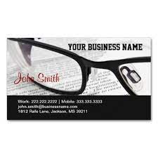 Glasses And Book Business Card In 2021 Printing Business Cards Doctor Business Cards Custom Business Cards