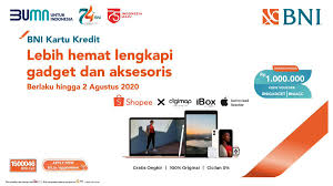 Pemegang kartu kredit bni bisa menggunakan seluruh atau sebagian poin yang tersedia dengan cara. Pt Bank Negara Indonesia Persero Tbk V Twitter Kamu Butuh Gadget Baru Atau Mau Lengkapi Aksesorisnya Aja Langsung Deh Belanja Produk Apple Di Shopee Dan Dapatkan Potongan Harga Hingga Rp 1 Juta