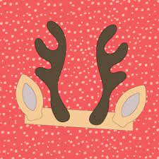 After you've colored or painted the reindeer pieces, cut them out and begin to assemble by gluing the head to the body. Printable Reindeer Antlers Headband Yes We Made This