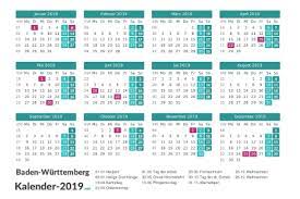 Diese 253 tage errechnen sich im jahr 2021 aus 365 tagen insgesamt abzüglich aller samstage und sonntage. Kalender 2019 Baden Wurttemberg