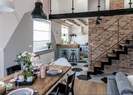 Visite Deco Loft Industriel Et Touches De Rose Loft Scandinave Amenagement Maison Et Idees Loft