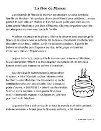 Notamment par le biais de promotions et réductions imbattables. Comprehension De Lecture Avec Questions La Fete A Maman French