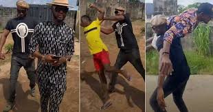 See as Them Fling Human Being": Kizz Daniel and Macho Bouncer's Look-alike  Imitate Them in Video