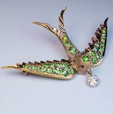 bird brooch pin