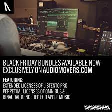Audiomovers on X: Cyber Weekend is ending soon - move fast to make massive  savings with Audiomovers' products, featuring extended licenses of LISTENTO  Pro, as well as perpetual licenses of OMNIBUS &