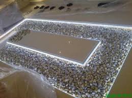 Diy Adding Glass Flooring With Pebble In Your Home Glass Floor Home Design Living Room Home Engineering