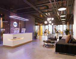 Commercial office in an industrial interior. Industrial Style Office Projects Photos Videos Logos Illustrations And Branding On Behance