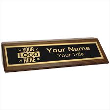 Acrylic desk name plaque, custom engraved sign, office plaque, desk nameplate laservinylarts 5 out of 5 stars (514) sale price $4.53 $ 4.53 $ 5.04 original price $5.04 (10% off) add to favorites wood desk name plate with pen holder / card holder / office sign / fathers day gift / christmas gift / 10 x 2.5 inches. Desk Name Plate 2 Lines Text Logo 2 X 8 Custom Signs