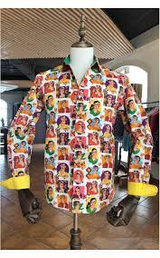 Camisa de seda con estampado de hojas, 710 euros. Camisa De Hombre Estampado De Frida Kahlo Abh Collection Javea