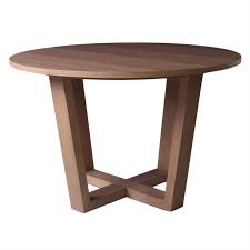 Sa rallonge centrale permet de l'agrandir pour la table de repas ronde brisbane est fabriquée en bois recyclé et en métal. Table De Salle A Manger Ronde Pieds Croises Brin D Ouest