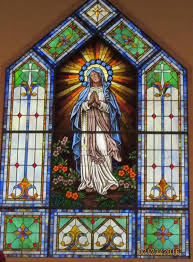 Stained Glass Window At Our Lady Of The Mountain Catholic Church In Long Valley Nj Stained Glass Church Stained Glass Windows Church Stained Glass Windows