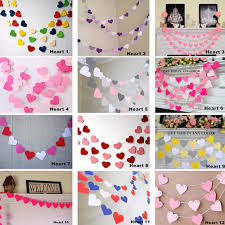 1m Colorful Love Heart Paper Wedding Party Decoration Garland Handmade Children Room Wall Hangings Props Decoration 12 Colors Decoration Garland Decorative Decorativedecoration Party Aliexpress Butterflies decorations created with paper can be designed in various sizes, shapes, styles and colors. 1m colorful love heart paper wedding party decoration garland handmade children room wall hangings props decoration 12 colors